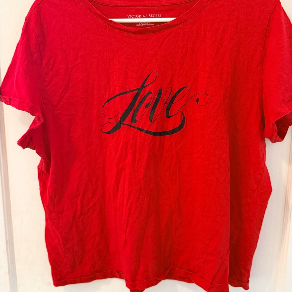 Victoria's Secret Bold Red Love Tee